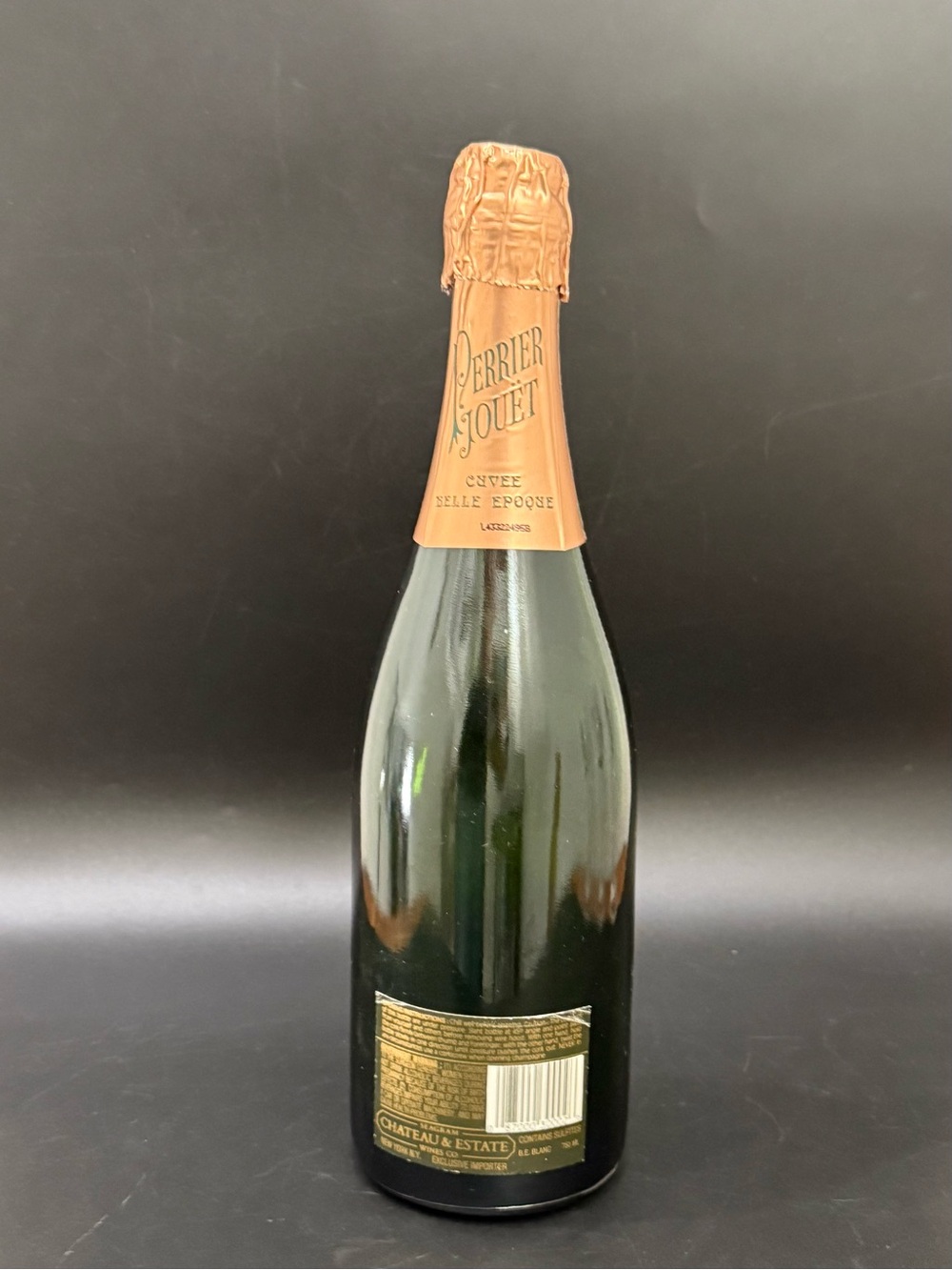 Vintage Perrier Jouet Belle Epoque 4 Champagne Flutes & Floral EMPTY Bottle Set - Picture 8 of 13